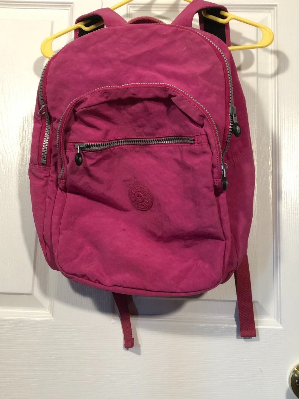 Kipling bold pink computer backpack - Picture 1 of 16